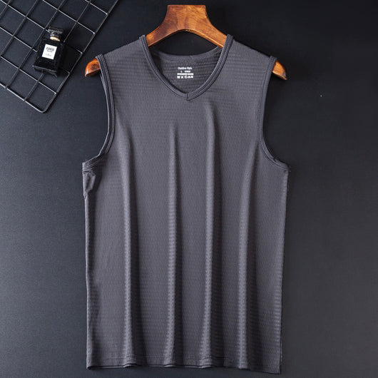 Camiseta Deportiva Holgada Transpirable de Talle Grande sin Mangas - Image 11