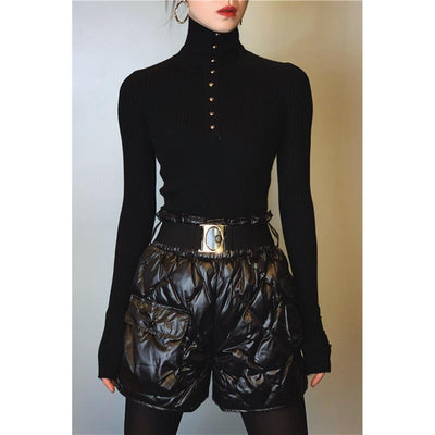 Suéter Mujer Cuello Alto Manga Larga Base Térmica