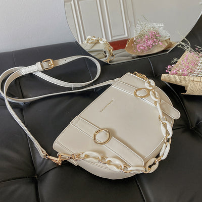 Bolso Bandolera de Hombro Único Estilo Silla de Montar para Mujer - Image 9
