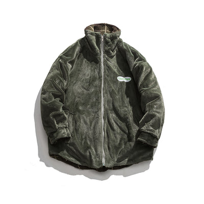 Chaqueta de Algodón con Cuello Alzado en Terciopelo de Cordero Invierno - Image 10