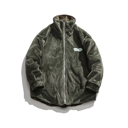 Chaqueta de Algodón con Cuello Alzado en Terciopelo de Cordero Invierno - Image 10