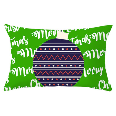 Funda de Almohada Navideña Serie Verde con Estampado Piel de Melocotón - Image 24