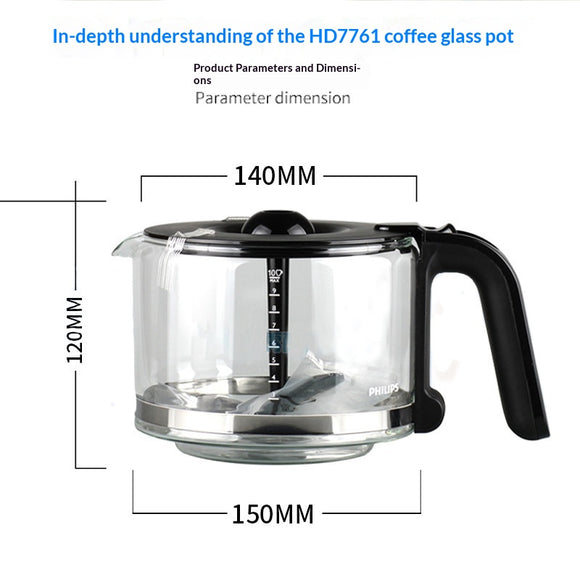 Kit de Accesorios para Cafetera: Filtro de Malla, Jarra de Vidrio y Embudo