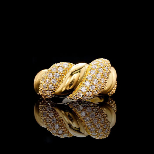 Anillo Croissant Estilo Corte de Moda Personalidad