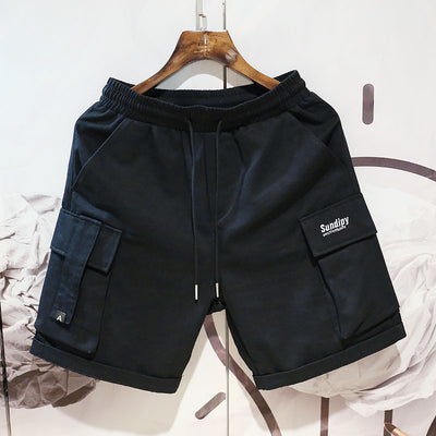 Pantalones Cortos de Trabajo Hombre Estilo Hip-hop Sueltos Casuales - Image 10