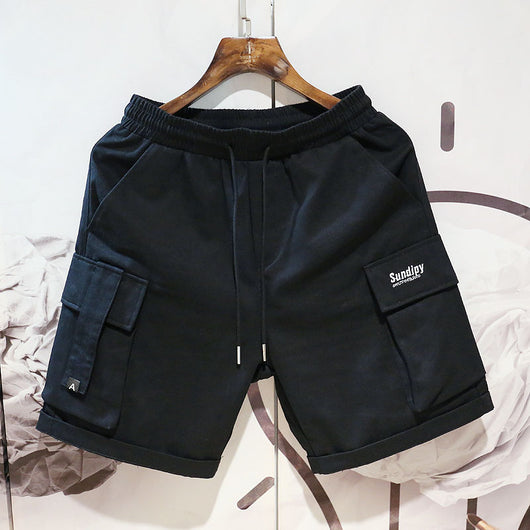 Pantalones Cortos de Trabajo Hombre Estilo Hip-hop Sueltos Casuales - Image 10