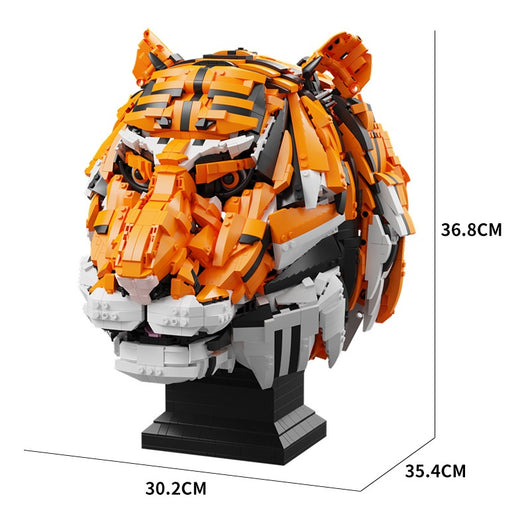 Bloques de Construcción Cabeza de Tigre - Modelo Animal Armable con Grifo Creativo - Image 5