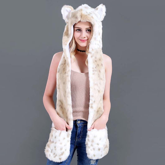 Conjunto Infantil 3 en 1: Gorro, Bufanda y Guantes con Diseño Animal de Peluche - Image 9