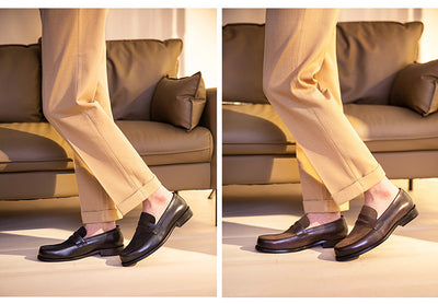 Mocasines de Cuero Genuino para Hombre - Elegancia Formal y Casual - Image 19