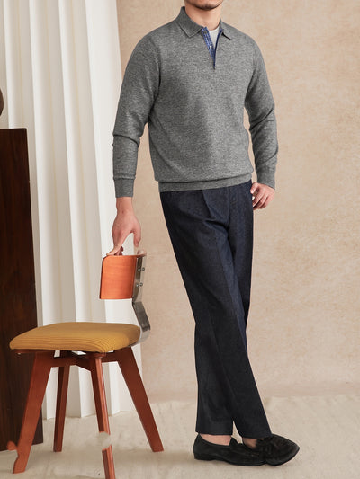 Polo Slim Fit de Lana Tejida con Solapa - Image 7