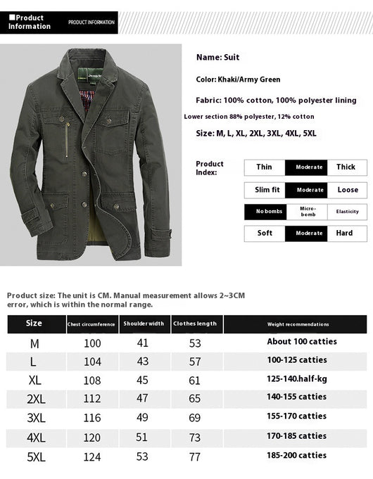 Chaqueta de Algodón Premium para Hombre - Estilo Casual Versátil - Image 8