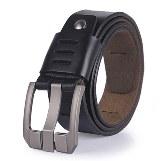 Cinturón de Cuero Genuino para Hombre con Hebilla de Metal - Image 9