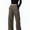 Pantalones Cargo Holgados con Cordones para Mujer Estilo Boyfriend Americano