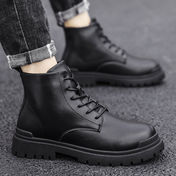 Botas Martin de Cuero Genuino Estilo Retro Británico para Hombre - Image 6