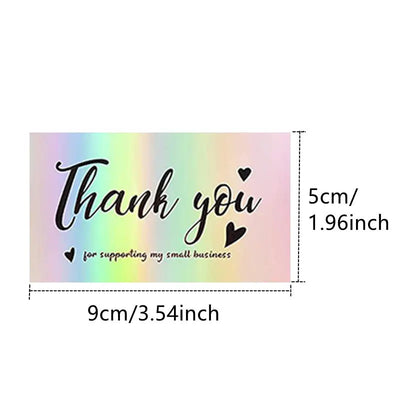 Pack 50 Tarjetas de Felicitación Holográficas Láser para Regalos - Image 5