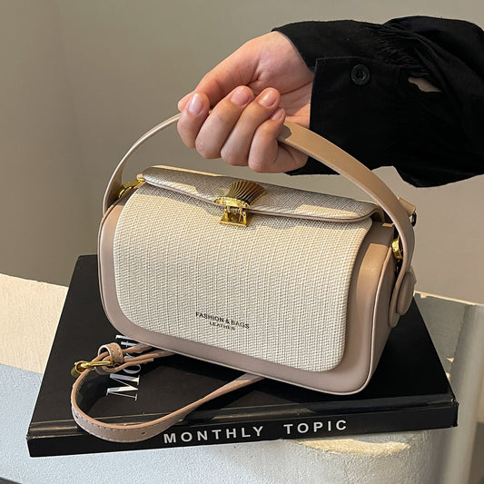 Bolso Mensajero Minimalista de Cuero para Mujer