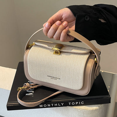 Bolso Mensajero Minimalista de Cuero para Mujer