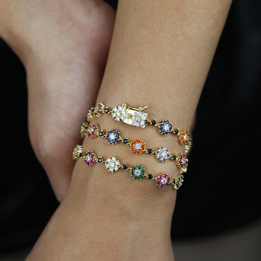 Pulsera de Circonia Floral para Mujer - Joyería Minimalista Elegante - Image 7