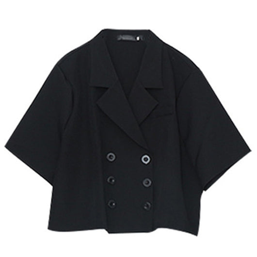 Conjunto Ejecutivo: Chaqueta Plisada con Falda Corta - Image 2