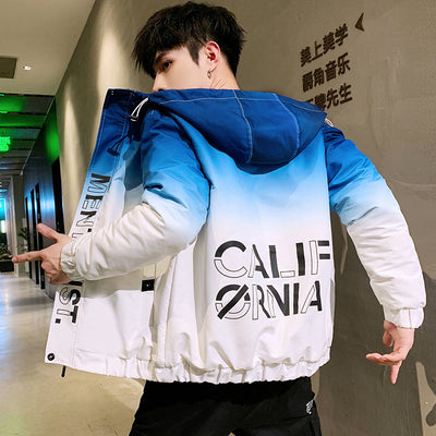 Chaqueta Ligera de Diseño Degradado para Hombre - Image 7