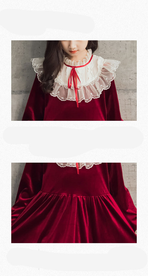 Vestido de Terciopelo Princesa para Niñas