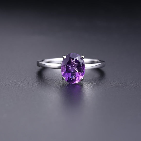 Anillo de Plata 925 con Cristales de Gemas Naturales Coloridas