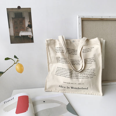 Bolsa de Lona para Mujer con Estampado de Cuento de Hadas - Bolsa de Compras Diaria - Image 10