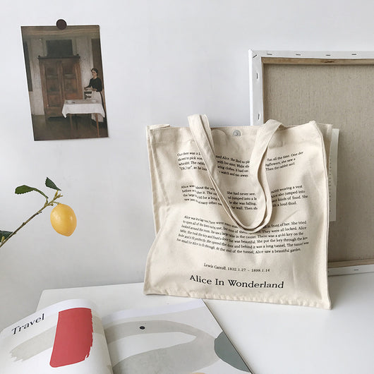 Bolsa de Lona para Mujer con Estampado de Cuento de Hadas - Bolsa de Compras Diaria - Image 10