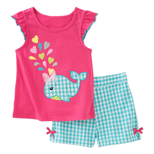 Conjunto Infantil de Algodón con Diseños Animados para Verano - Image 12