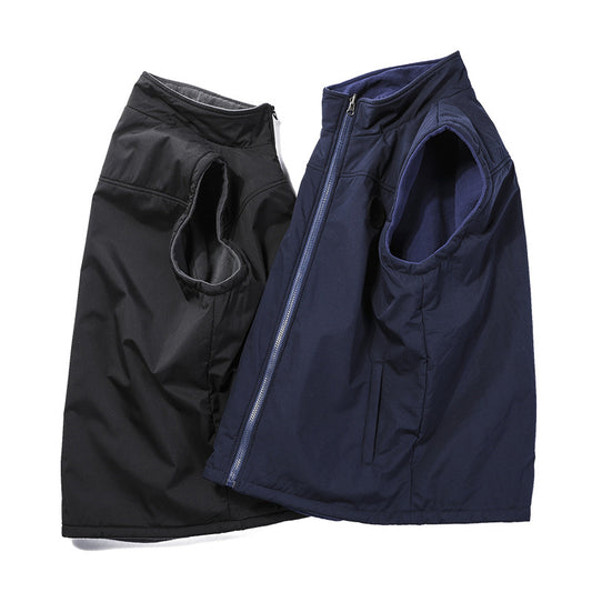 Chaleco Polar Reversible para Hombre - Abrigo Sin Mangas para Otoño e Invierno - Image 2