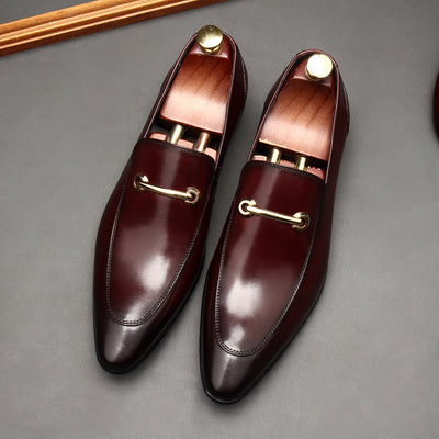 Zapatos Casuales de Cuero para Hombre con Punta Afilada - Image 2