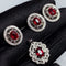 Conjunto de Plata 925 con Rubí Incrustado