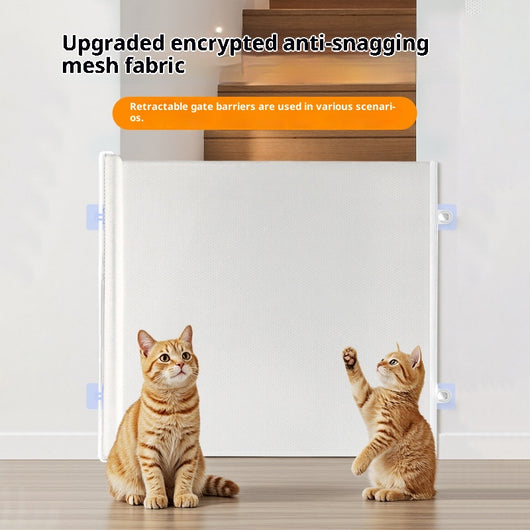 Puerta de Seguridad Telescópica Automática para Mascotas - Barrera Extensible Antiescapes