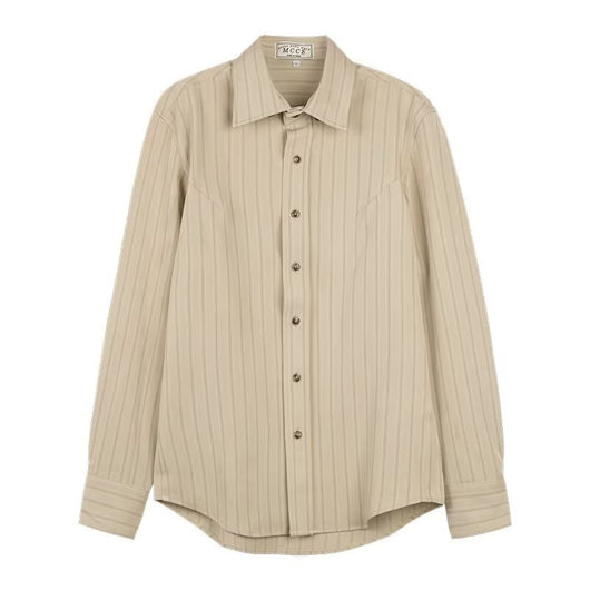 Camisa Vintage a Rayas para Hombre - Primavera y Otoño - Image 6