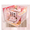 Casita de Felicidad Estable - Casa de Muñecas Miniatura Armada a Mano en Madera