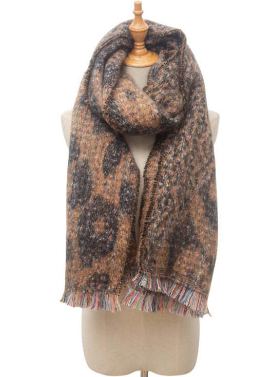 Bufanda Corta Estampado Leopardo Unisex - Diseño Europeo y Americano - Image 16