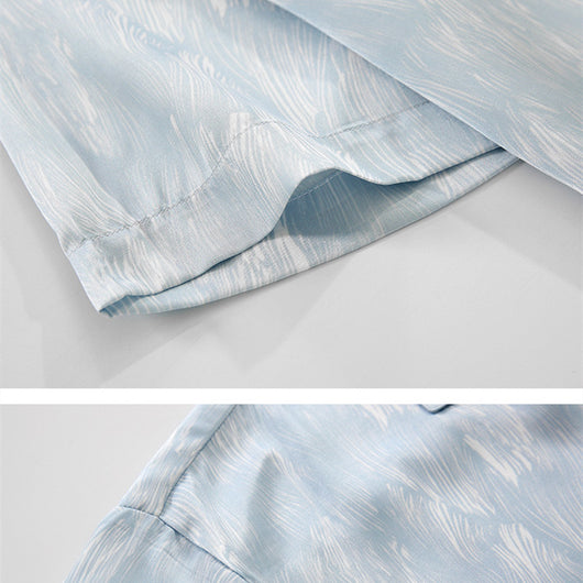 Camisa Estampada Floral para Hombre de Manga Corta - Image 12