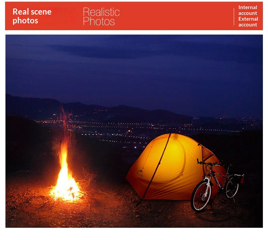 Tienda de Campaña Ultraligera Solo para Senderismo, Ciclismo y Aventuras - Image 17