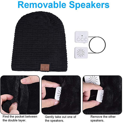 Gorro Auricular Bluetooth con Música Estéreo Binaural y Diseño Removible Lavable - Image 6