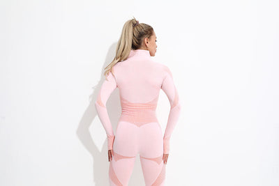 Traje Deportivo Ajustado con Cierre para Levantamiento de Cadera - Image 12
