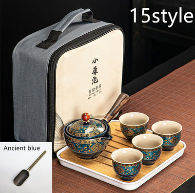 Juego de Té Xiaoyao con Tetera Giratoria 360° - Image 17