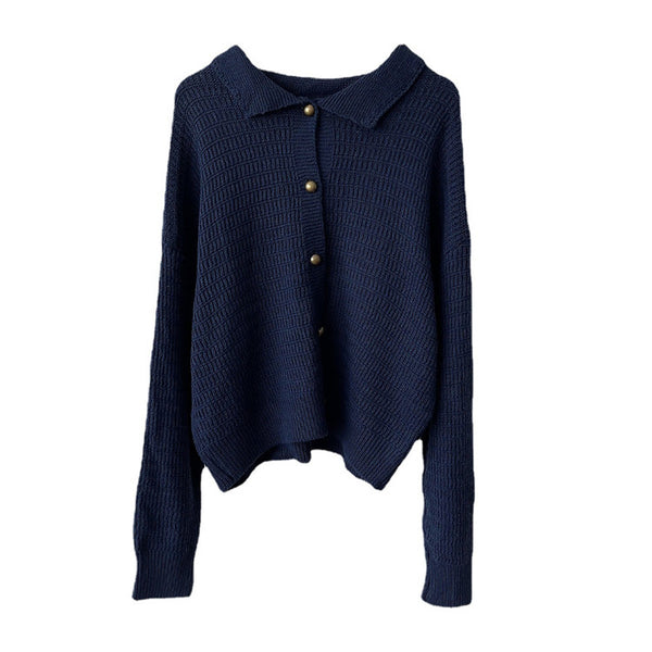 Cardigan Retro Oversized para Mujer - Estilo Cómodo y Desenfadado