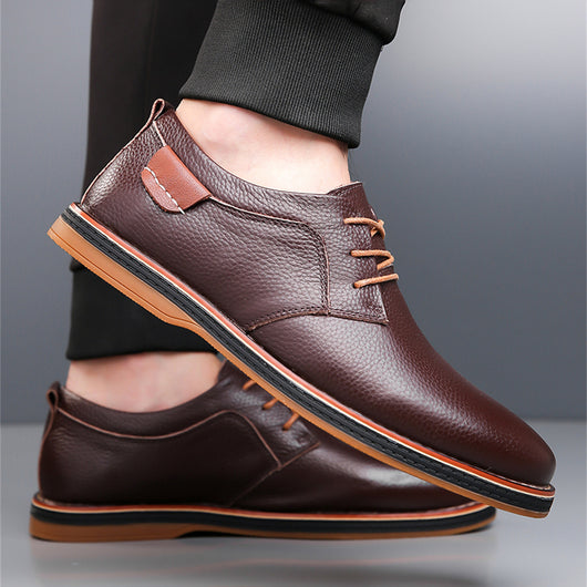Zapatos de Cuero para Hombre Talla Grande - Costura Artesanal Premium - Image 3