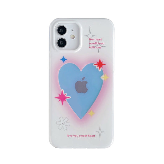 Funda para Celular con Diseño de Corazón Láser Iridiscente