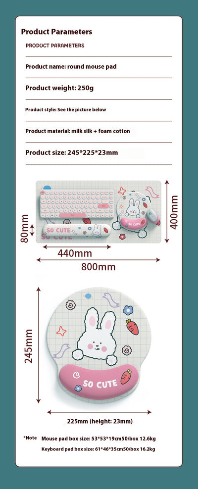 Mousepad Ergonómico Reversible con Espuma de Memoria Reforzada - Image 12