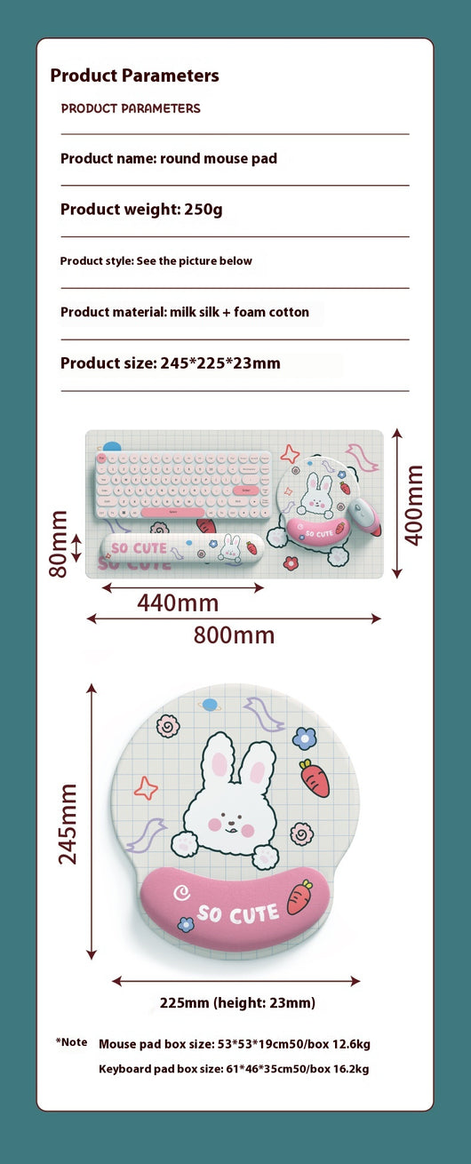 Mousepad Ergonómico Reversible con Espuma de Memoria Reforzada - Image 12
