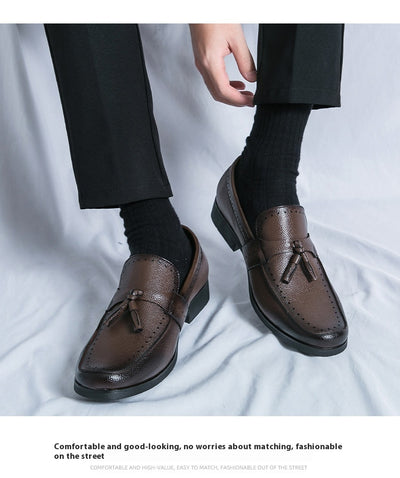 Mocasines de Cuero con Borla para Hombre - Zapatos Casuales Ejecutivos - Image 17