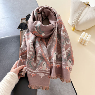 Poncho Reversible Geométrico Versátil - Dos Colores en Uno - Image 16