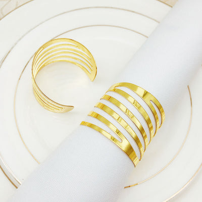 Anillo Servilletero Dorado Estilo Western para Restaurante - Image 4