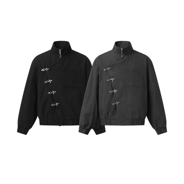 Chaqueta de Trabajo Cuello Mao Hombre - Diseño Premium Primavera Otoño